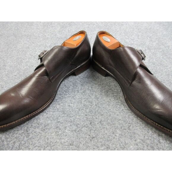 Beckett Simonon Leonard Monkstrap Mens Size 11 Brown Leather Dress Shoes - Picture 7 of 13